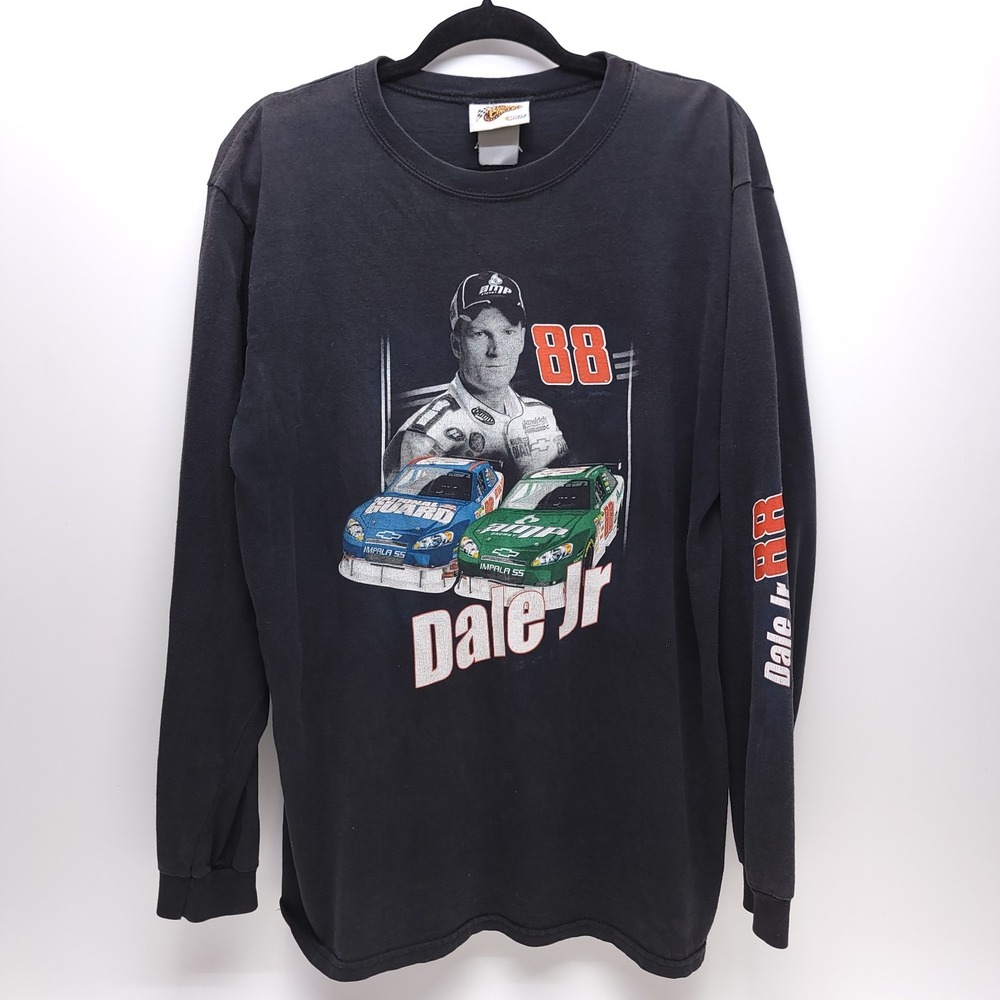 Dale Earnhardt Jr T-Shirt Winners Circle‎ Long Sleeve Mens XL Amp Energy Chevy
